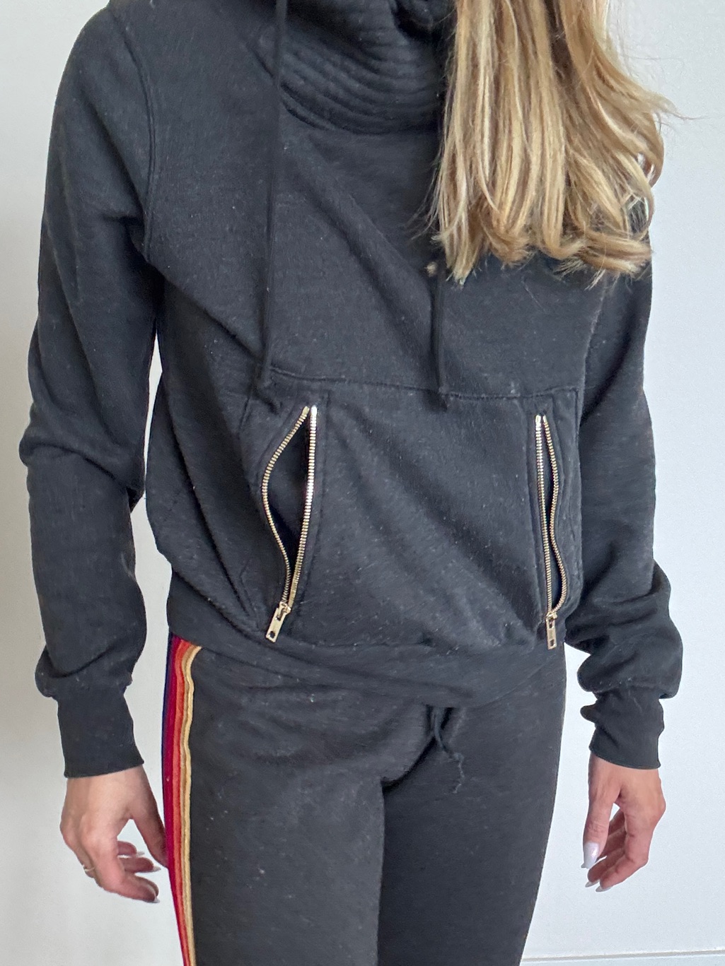 Aviator Nation Black Scuba Hoodie